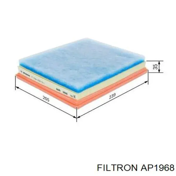 Купить AP1968 Filtron Автомобильный фильтр воздуха