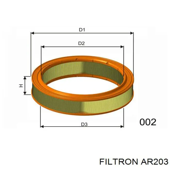 AR203 Filtron воздушный фильтр