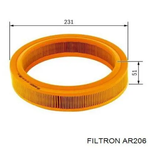Купить AR206 Filtron Автомобильный фильтр воздуха