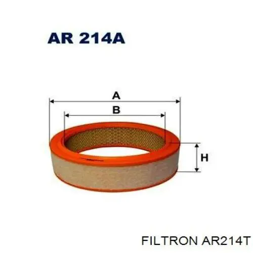 AR214T Filtron Воздушный фильтр двигателя