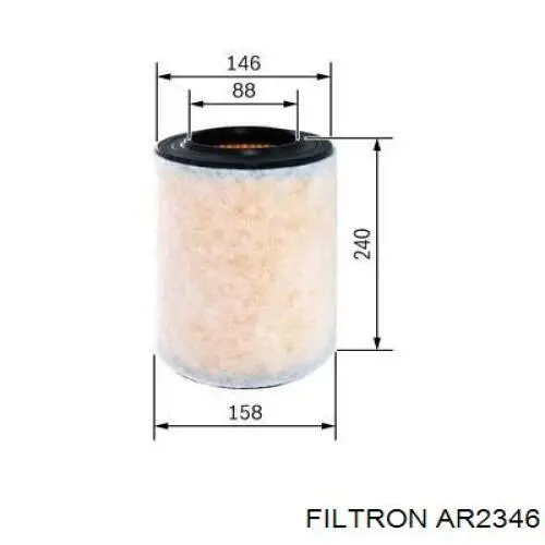 Купить AR2346 Filtron Автомобильный фильтр воздуха