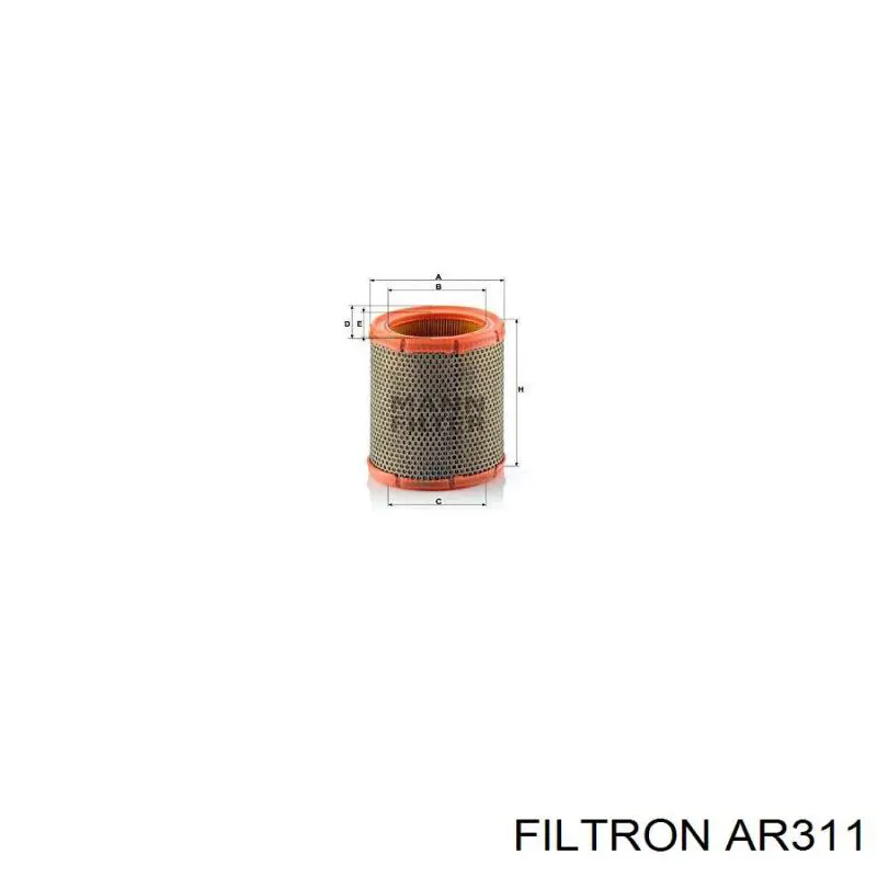 Купить AR311 Filtron Автомобильный фильтр воздуха