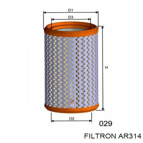 AR314 Filtron воздушный фильтр