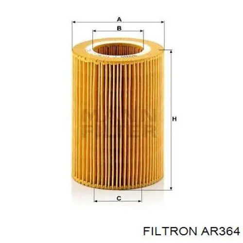 Элемент воздушного фильтра Filtron AR364 цена, от 7.43 USD