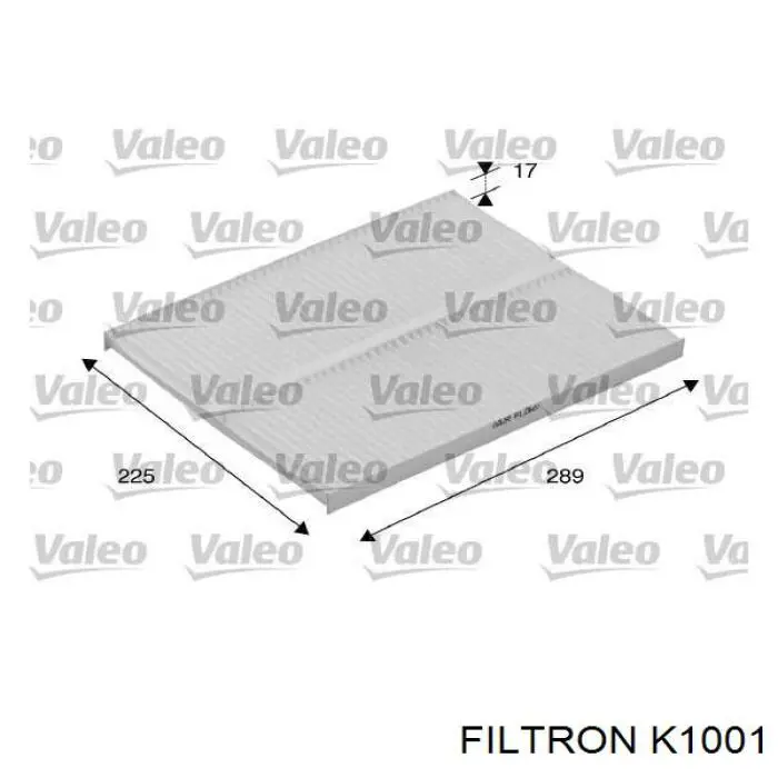 Фильтр воздушный отопителя Filtron K1001 цена, от 6.77 USD