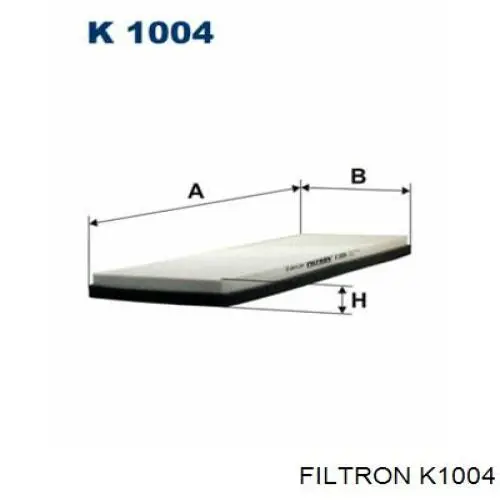 Купить K1004 Filtron Фильтр салона угольный