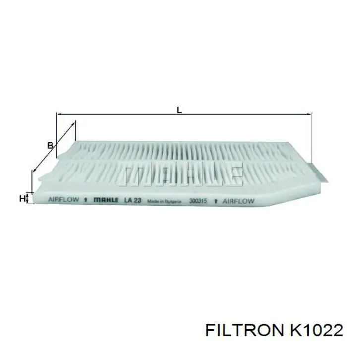 Фильтр салона K1022 Filtron