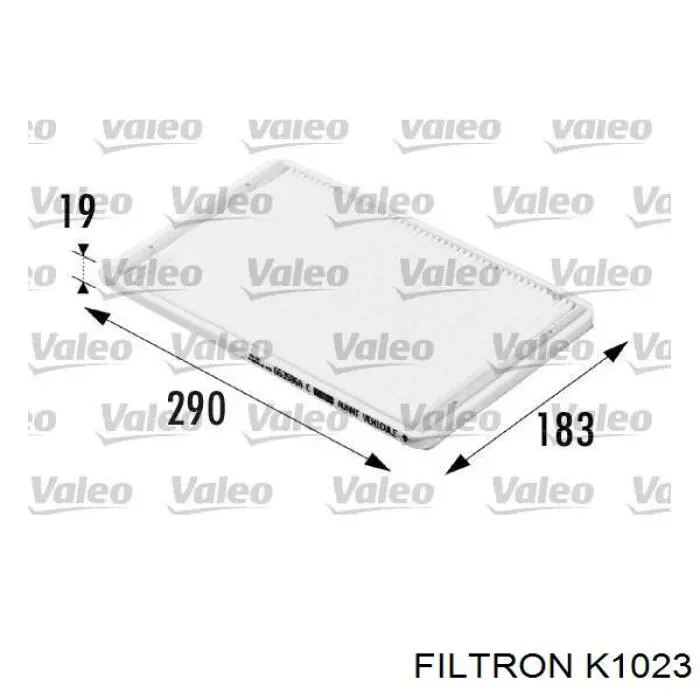 Купить K1023 Filtron Фильтр салона угольный
