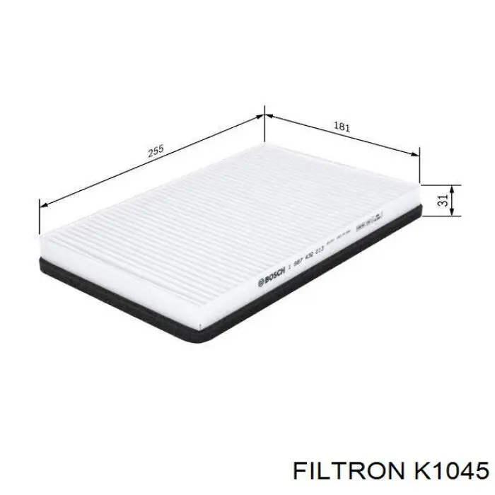 Фильтр салона K1045 Filtron