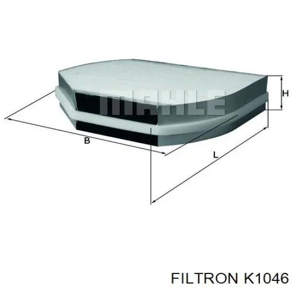 Фильтр воздушный отопителя Filtron K1046 цена, от 7.10 USD