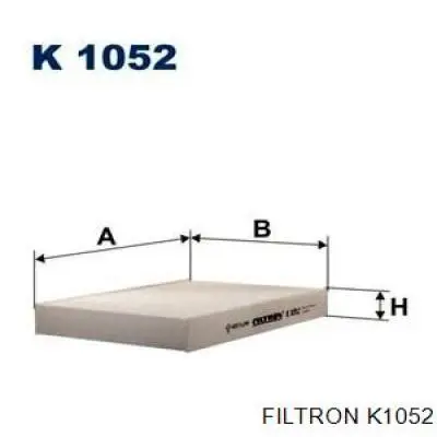 Купить K1052 Filtron Фильтр салона угольный