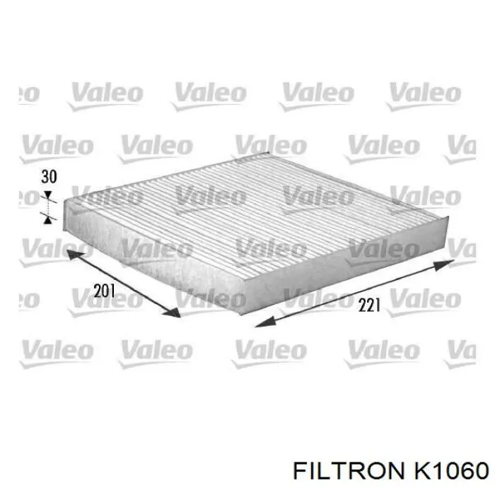 Купить K1060 Filtron Фильтр салона угольный