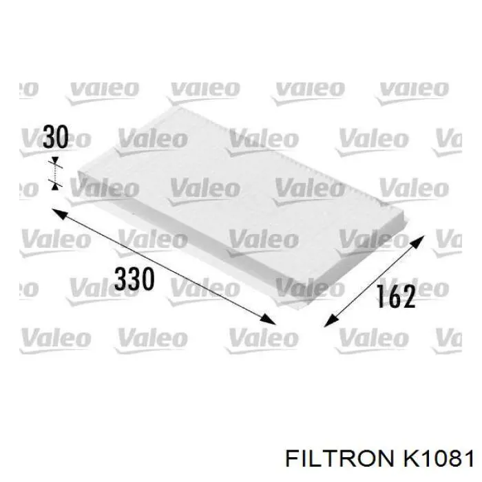 Фильтр воздушный отопителя Filtron K1081 цена, от 3.49 USD