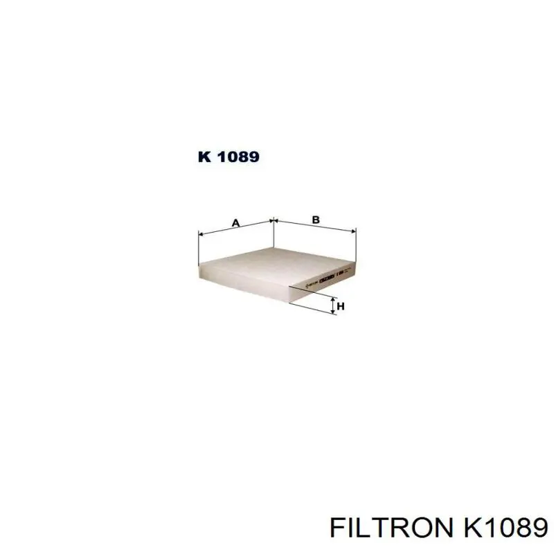 Купить K1089 Filtron Фильтр салона угольный