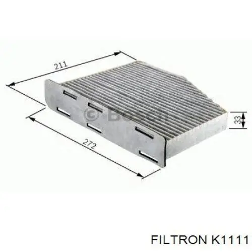 Фильтр воздушный отопителя Filtron K1111 цена, от 7.48 USD