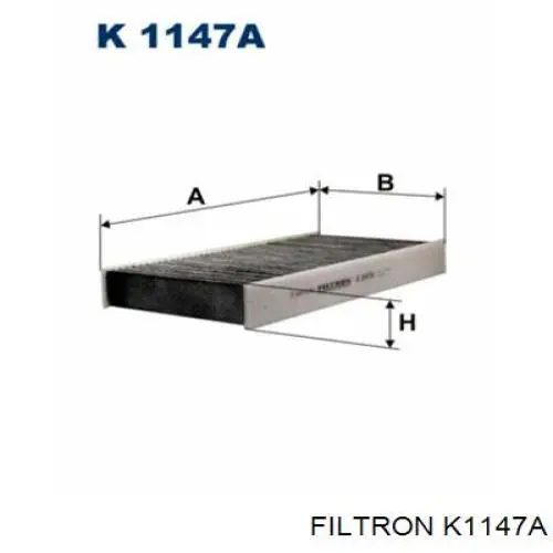 Фильтр воздушный отопителя Filtron K1147A цена, от 9.58 USD