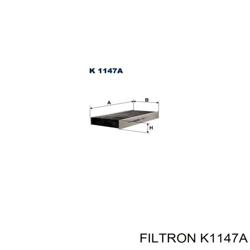 Купить K1147A Filtron Фильтр салона угольный