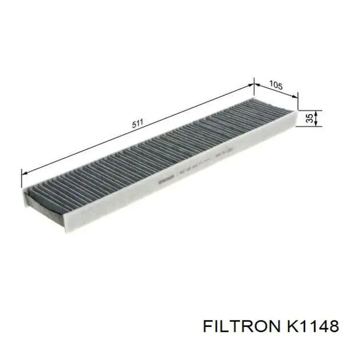 Купить K1148 Filtron Фильтр салона угольный