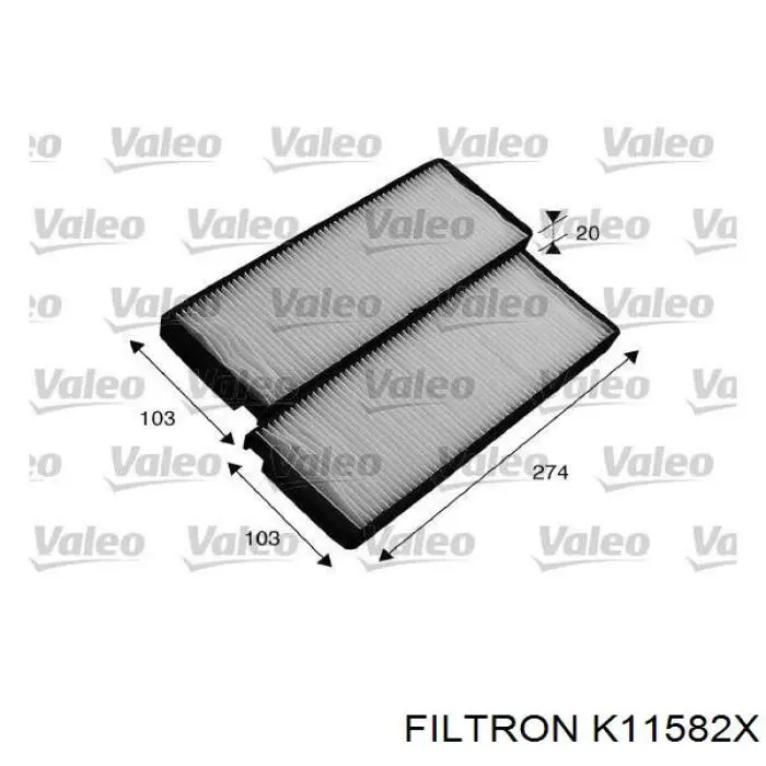 Фильтр воздушный отопителя Filtron K11582X цена, от 5.42 USD