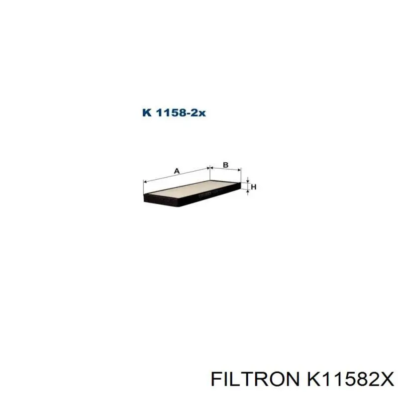 K11582X Filtron фильтр салона