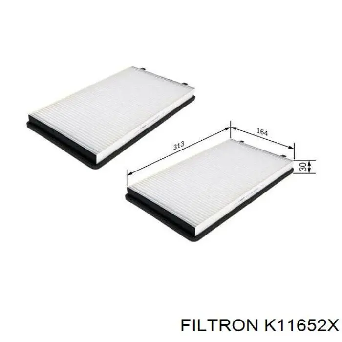 Купить K11652X Filtron Фильтр салона угольный