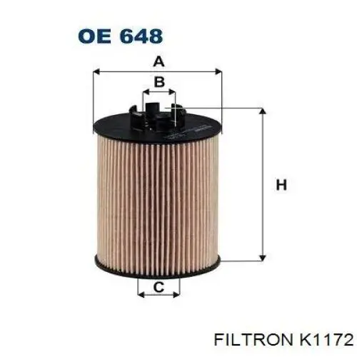 Фильтр салона K1172 Filtron