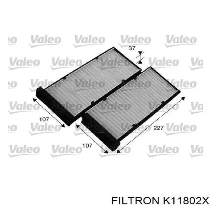 Купить K11802X Filtron Фильтр салона угольный