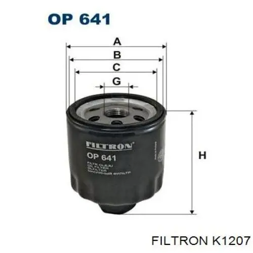 Фильтр салона K1207 Filtron