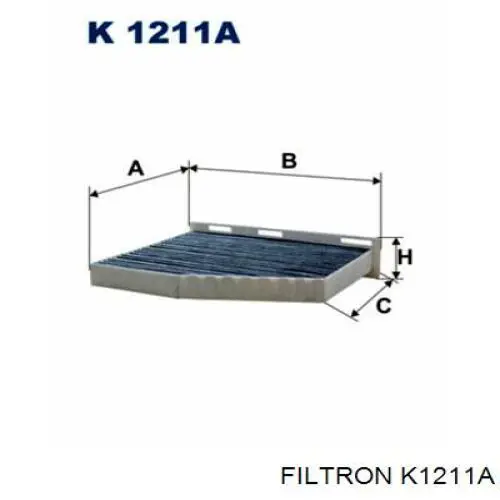 K1211A Filtron фильтр салона