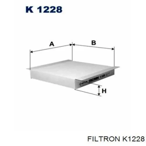 Фильтр салона K1228 Filtron