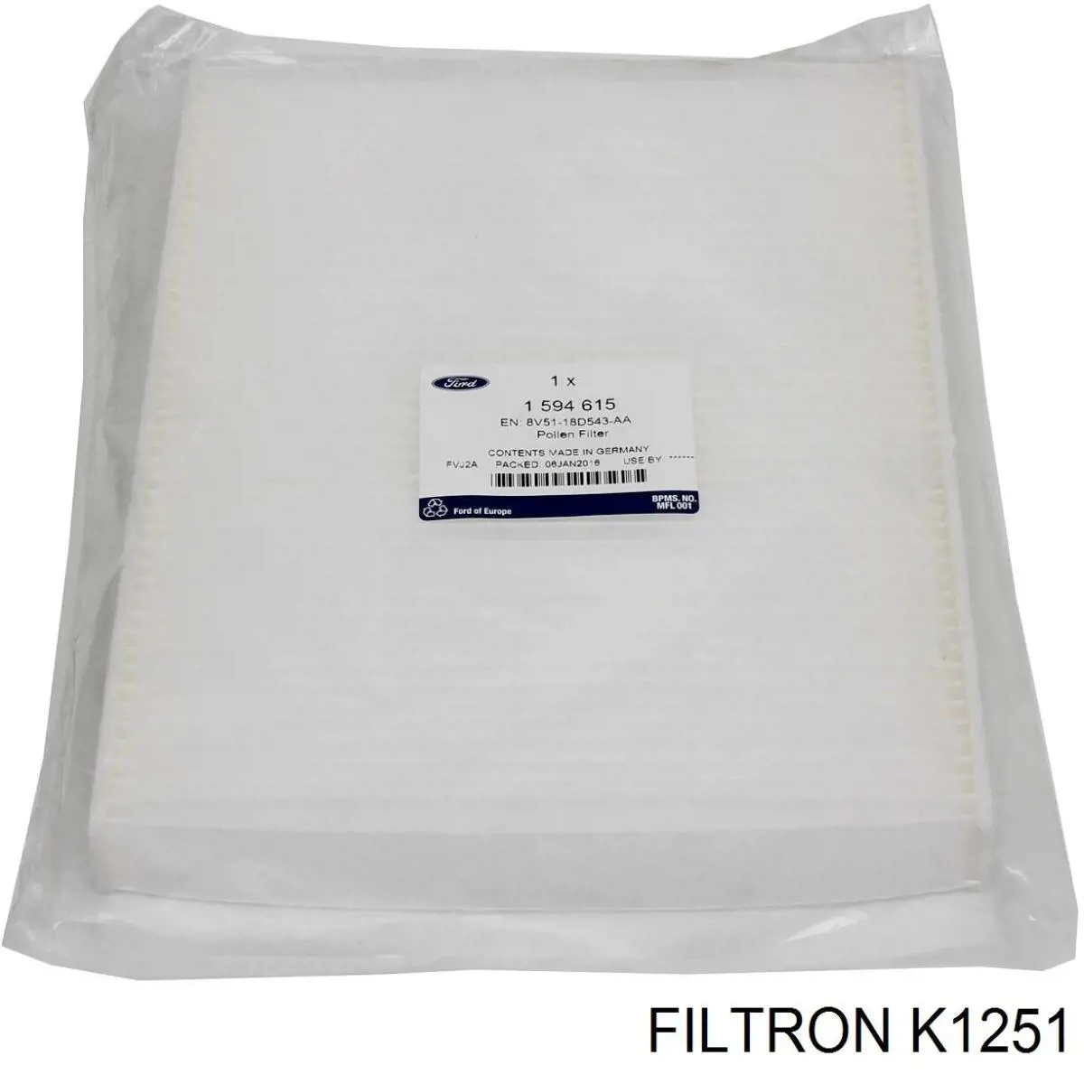 Купить K1251 Filtron Фильтр салона угольный