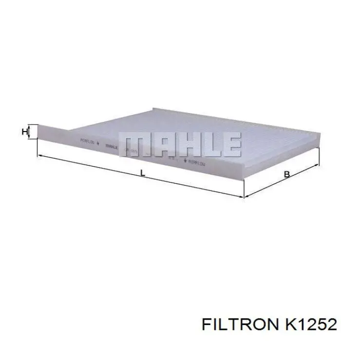 Купить K1252 Filtron Фильтр салона угольный