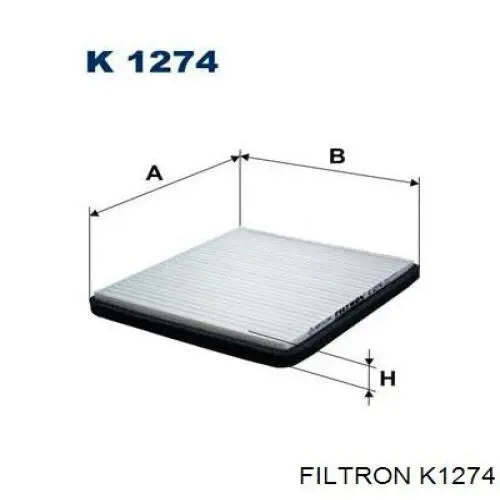 Фильтр салона K1274 Filtron