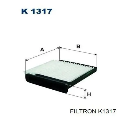 Купить K1317 Filtron Фильтр салона угольный