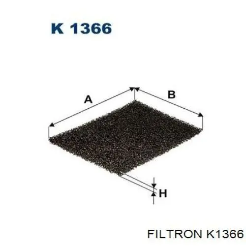 Фильтр салона K1366 Filtron