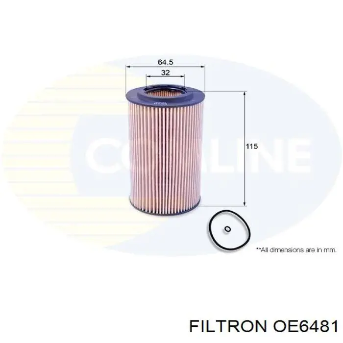 OE6481 Filtron масляный фильтр