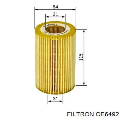 Фильтр очистки масла центробежный Filtron OE6492 цена, от 4.65 USD