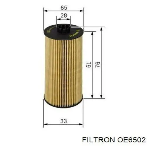 OE6502 Filtron масляный фильтр