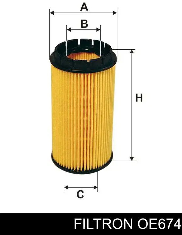 Фильтр очистки масла центробежный Filtron OE674 цена, от 3.80 USD