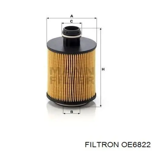 Фільтр масляний OE6822 Filtron