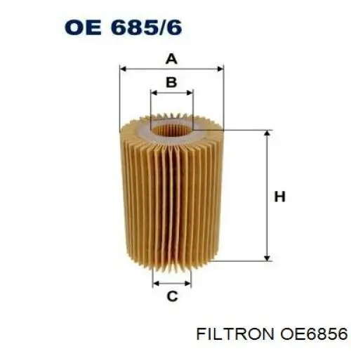 OE6856 Filtron масляный фильтр