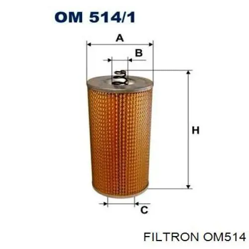 Масляный фильтр OM514 Filtron