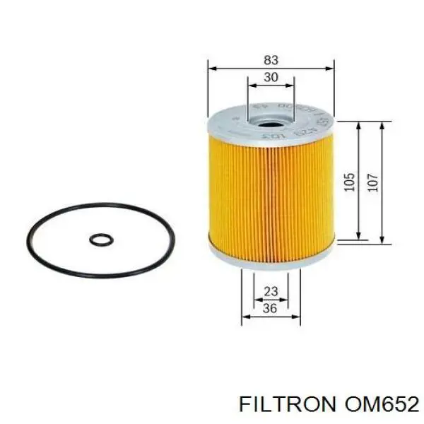 Масляный фильтр OM652 Filtron