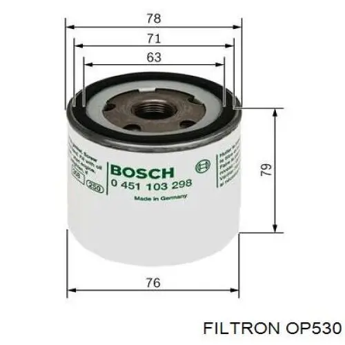 OP530 Filtron масляный фильтр