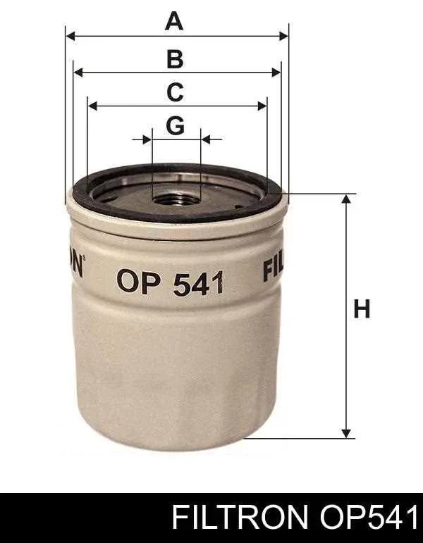 Фильтр очистки масла центробежный Filtron OP541 цена, от 4.18 USD