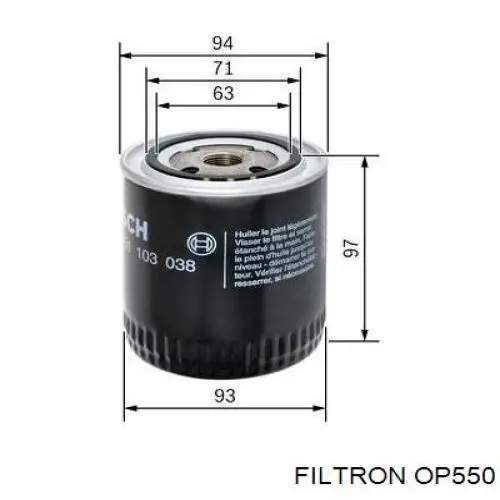 Фильтр масла Filtron OP550