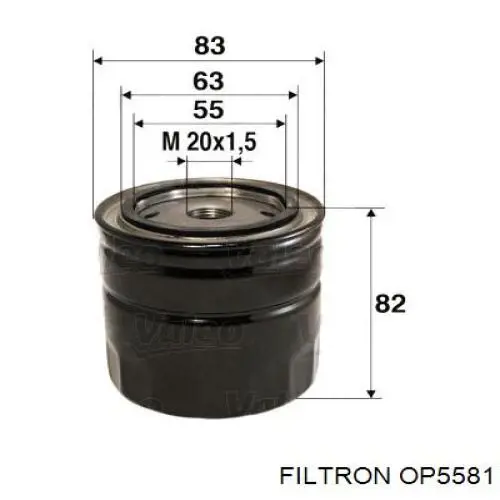 OP5581 Filtron Масляный фильтр двигателя