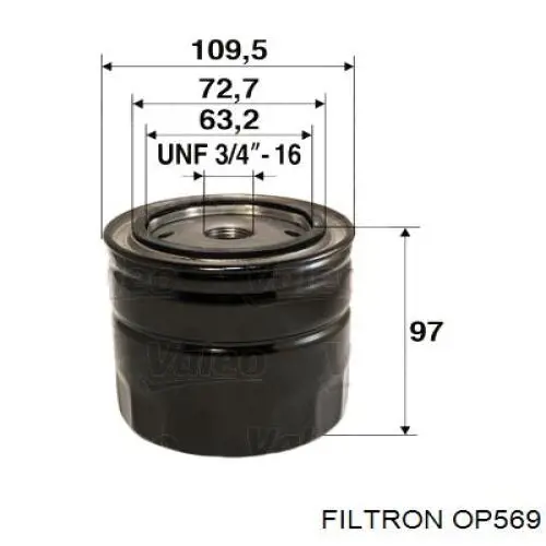 Купить OP569 Filtron Фильтр центробежный очистки масла