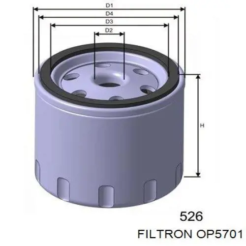 Корпус масляного фильтра OP5701 Filtron