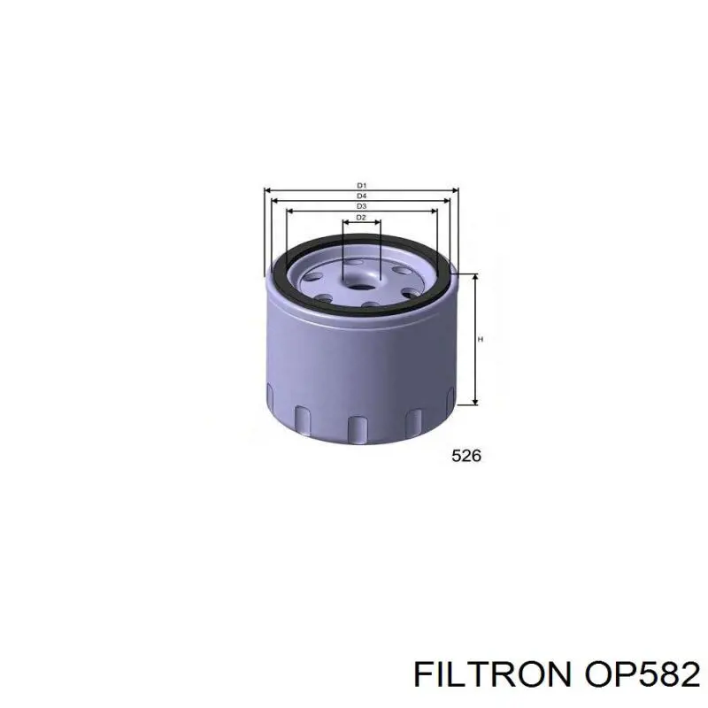 Масляный фильтр OP582 Filtron
